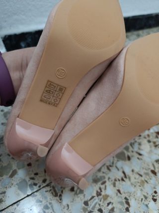 Tacones beige 