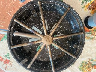 Parrilla de gas Vintage.Quemador metálico, años 80