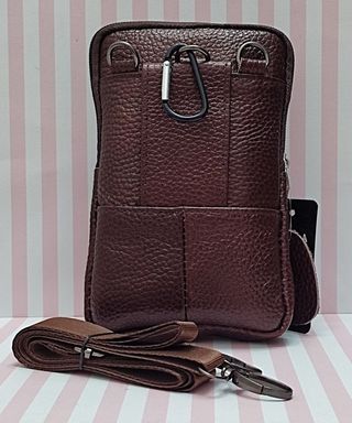 NOVEDAD! BOLSO PIEL MARRON PARA MOVIL. RIÑONERA