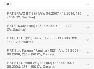 Termostato Alfa Romeo, Lancia y Fiat