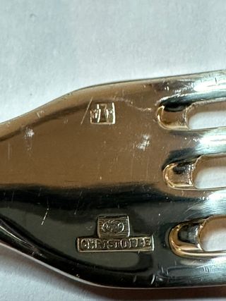 Gioco di posate Christofle in argento con astuccio