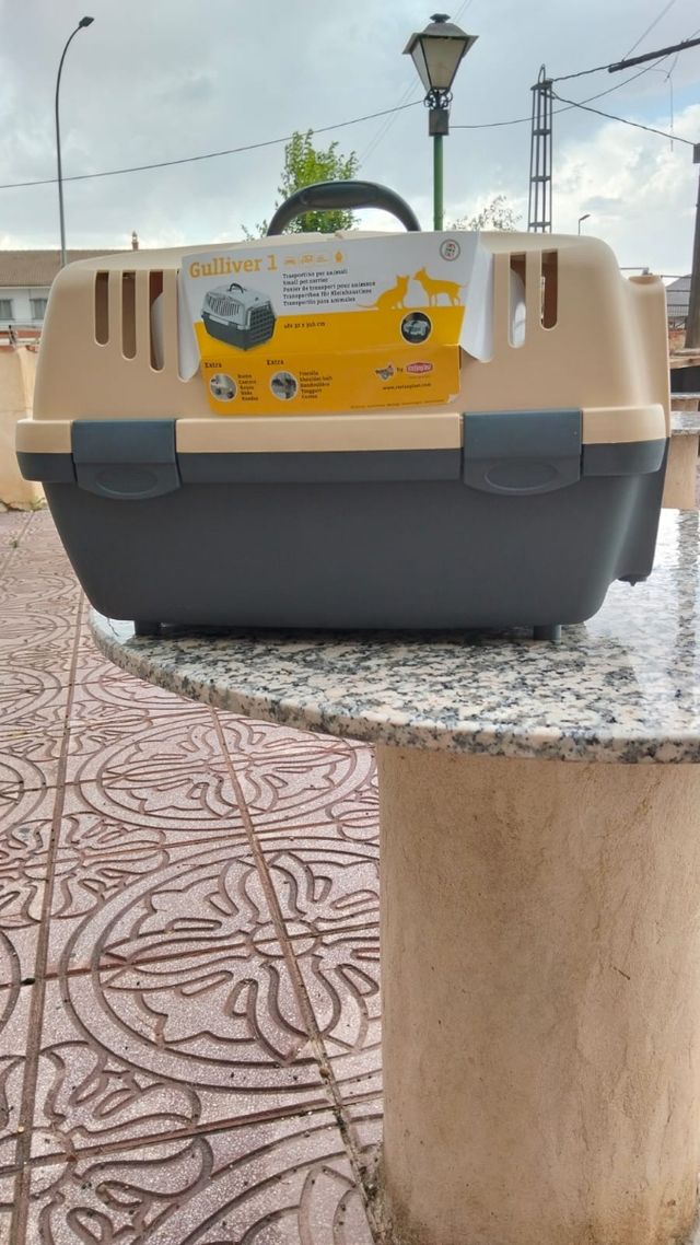 Transportín Gulliver beige y gris NUEVO