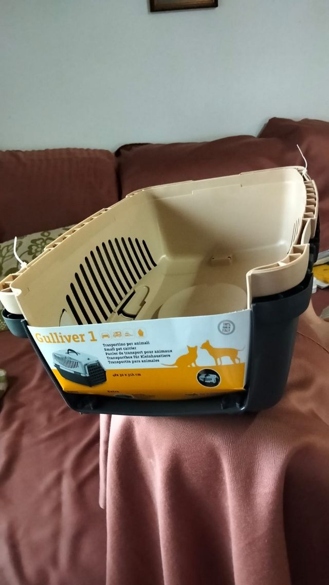 Transportín Gulliver beige y gris NUEVO