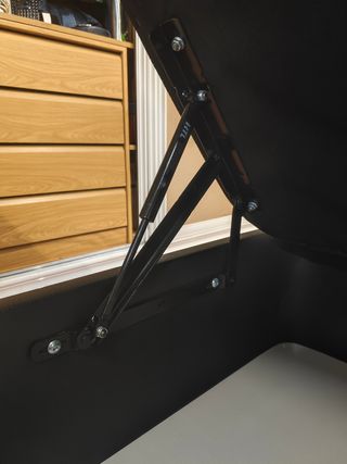 Canapé abatible polipiel negro 105