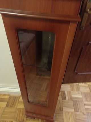 Vitrina de madera librería 