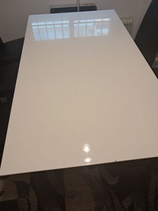 Mesa comedor diseño blanco - 6 sillas