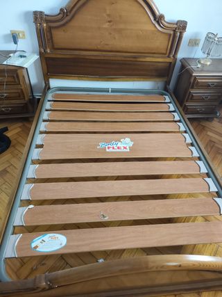 Cama madera + 2 mesillas
