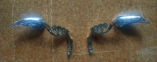 Retrovisores calavera moto custom