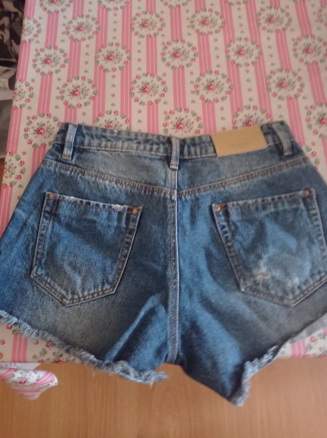 Shorts vaqueros rotos -XS
