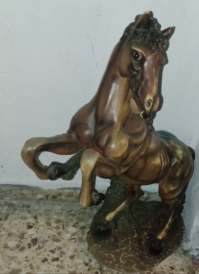 Escultura Caballo Cerámica antigua
