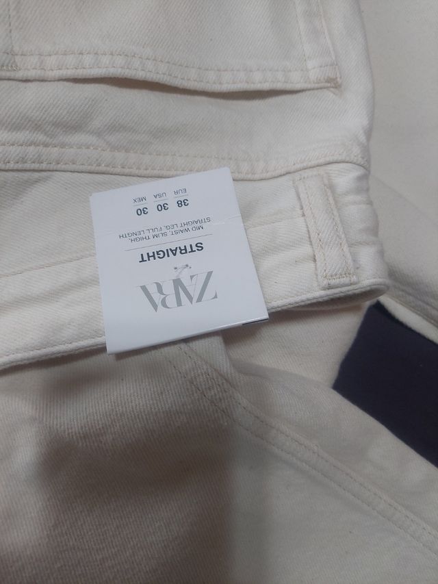 Jeans beige Zara - M/38/10