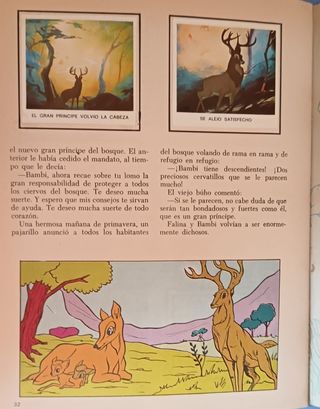 1971 Álbum Bambi Disney. SÓLO ENVIO 