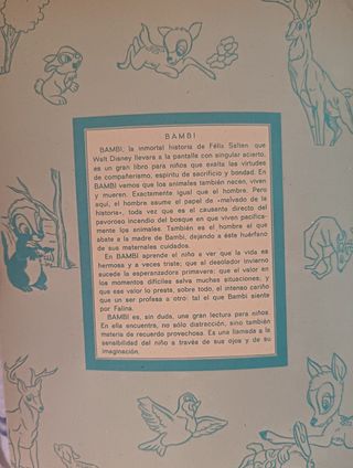 1971 Álbum Bambi Disney. SÓLO ENVIO 