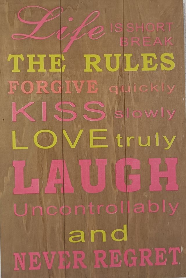 Cuadro Decorativo - Letrero de Madera