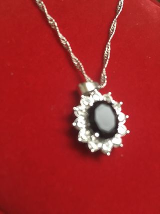 Gargantilla plata 925 negra
