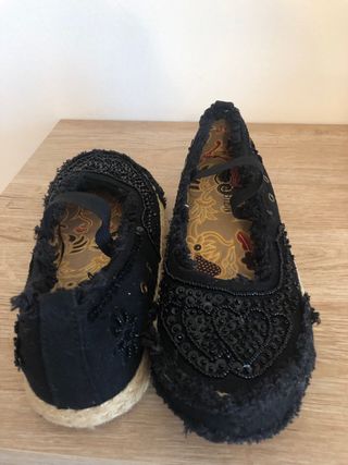 Bailarinas negras lentejuelas