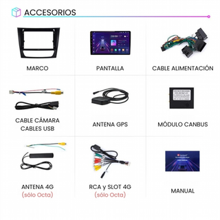 Radio Android Auto Carplay Mercedes Clase E W211