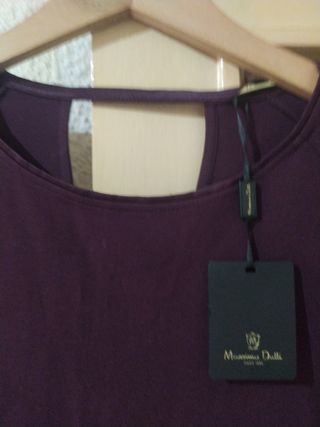 Vestido Massimo Dutti morado