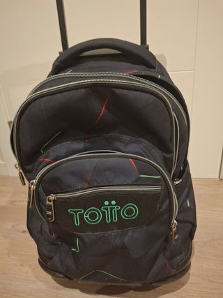 Mochila Totto con ruedas - Negra