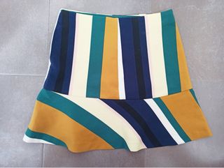 Falda Zara multicolor talla S