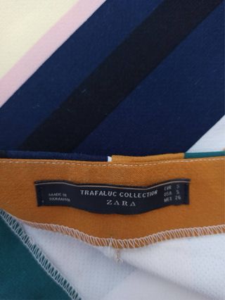 Falda Zara multicolor talla S