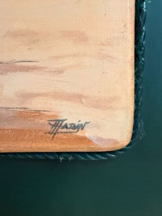 Pareja de óleos taurinos sobre tabla