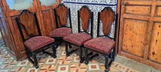 4 Sillas Comedor Años 50
