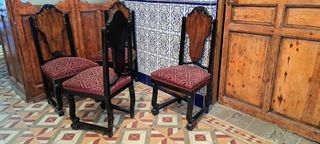 4 Sillas Comedor Años 50
