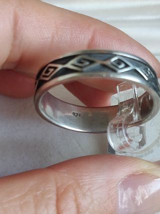 Anillo plata 925 ley - Talla grande