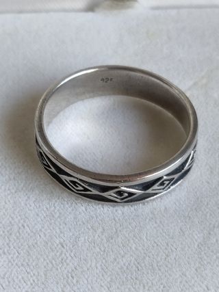 Anillo plata 925 ley - Talla grande