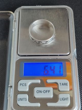 Anillo plata 925 ley - Talla grande