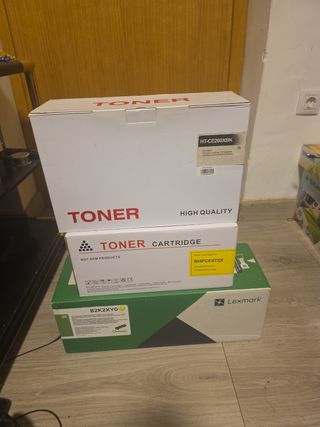 Toners Lexmark: 3 unidades