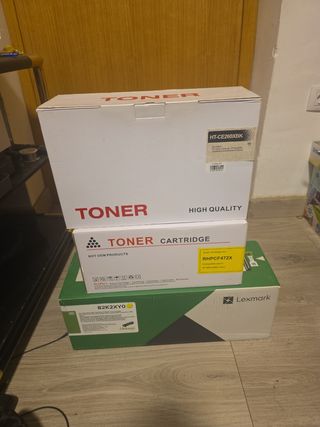 Toners Lexmark: 3 unidades