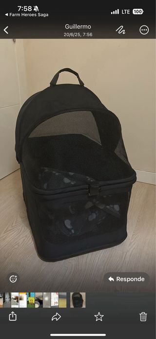 Transportín para mascotas - Negro