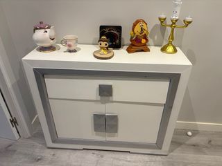 Mueble entrada blanco-gris