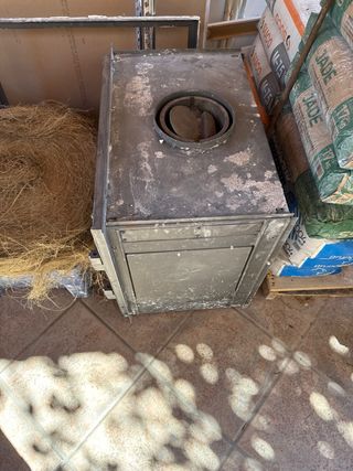 Chimenea hierro fundido negra
