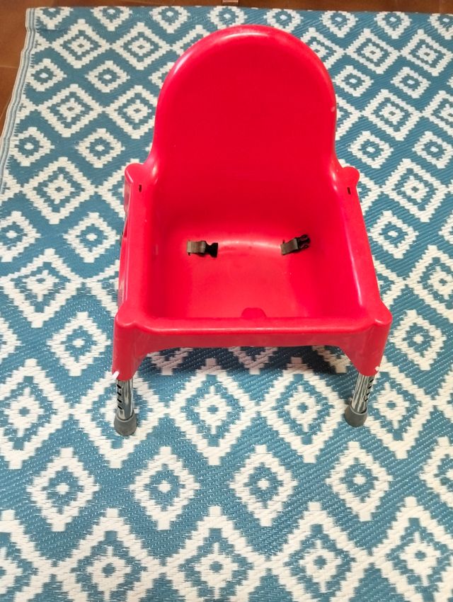 Trona roja infantil - sin patas