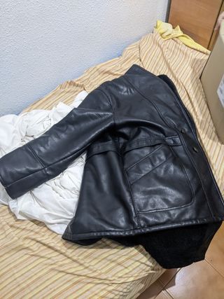 Chaqueta cuero negra World Mark of Fashion - Talla