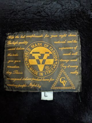 Chaqueta cuero negra World Mark of Fashion - Talla