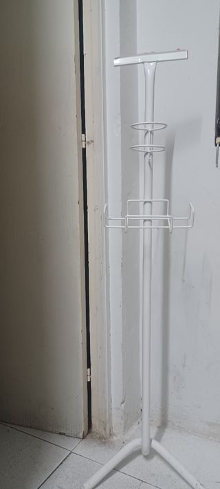 Soporte blanco metal multiusos