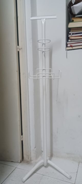 Soporte blanco metal multiusos