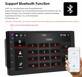 Radio Universal 7 Pulgadas Android Auto Carplay