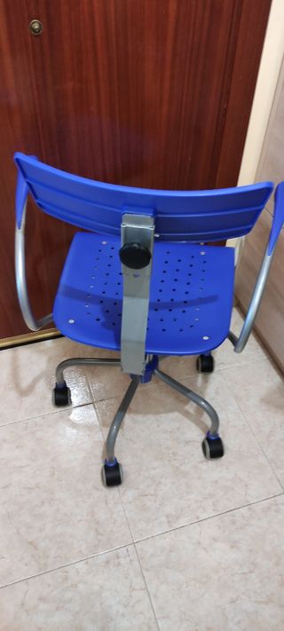 Silla escritorio infantil azul