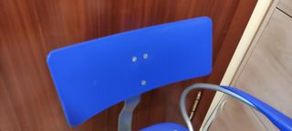 Silla escritorio infantil azul