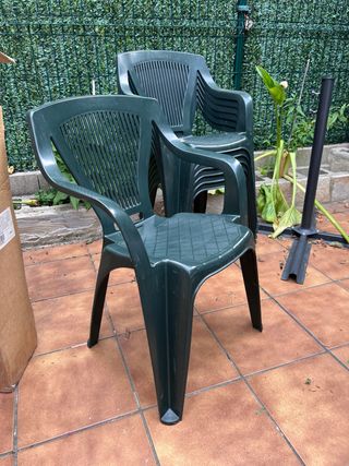 Sillas terraza jardín - plástico