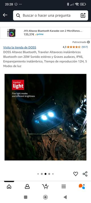 Altavoz Bluetooth DOss portátil