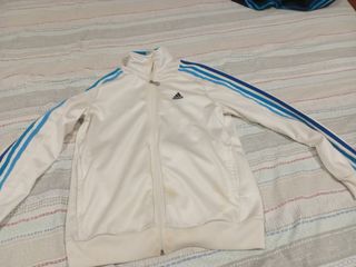 Chándal Adidas juvenil blanco , Negro y azules 