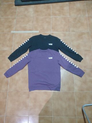 2 Sudadera Vans - Negro y Morado