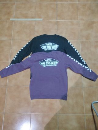 2 Sudadera Vans - Negro y Morado