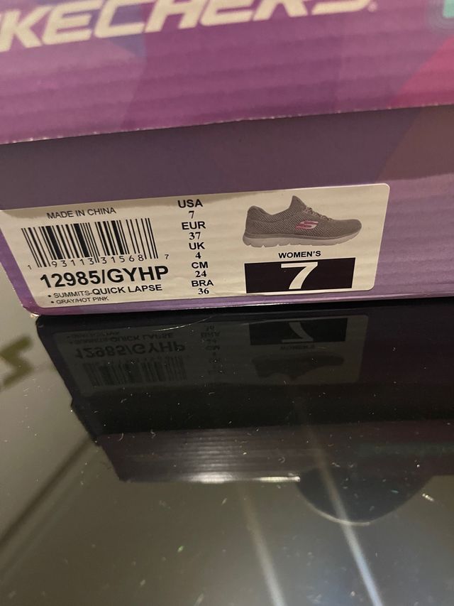Zapatillas Skechers Gris Mujer